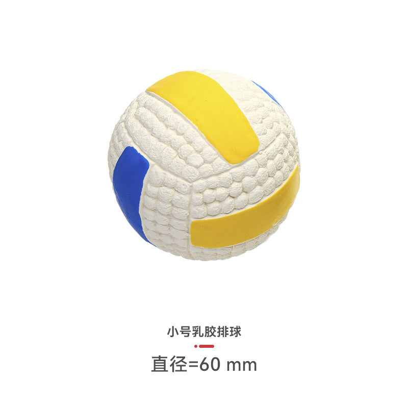 Yite Factory Direct Sales Internet Celebrity Hot Dog Toy Latex Football Tennis Ball Dog Chewing Sound Ball Pet Toy