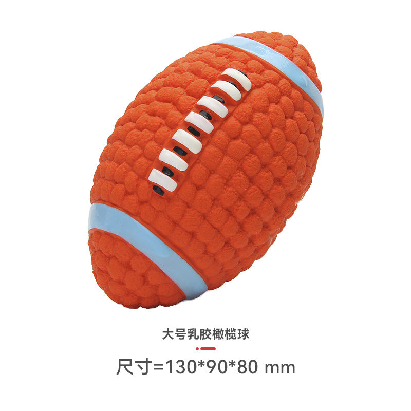 Yite Factory Direct Sales Internet Celebrity Hot Dog Toy Latex Football Tennis Ball Dog Chewing Sound Ball Pet Toy