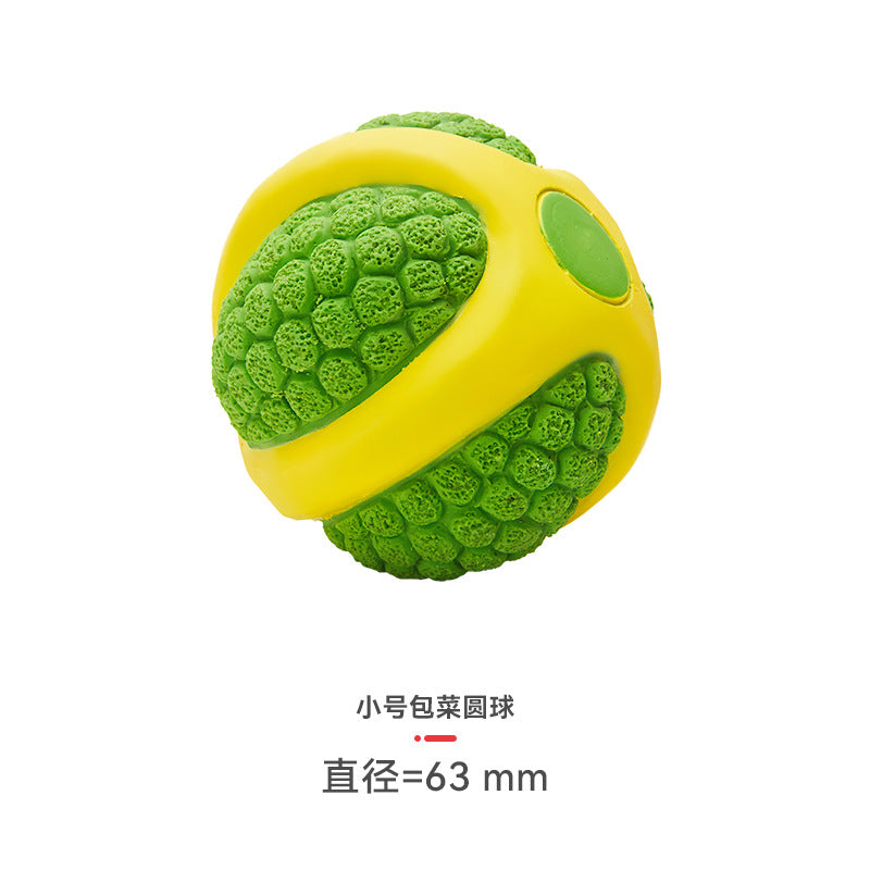 Yite Factory Direct Sales Internet Celebrity Hot Dog Toy Latex Football Tennis Ball Dog Chewing Sound Ball Pet Toy