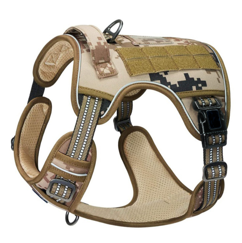 Tactical Dog Training Harness No Pulling Front Clip Leash Reflective Pet Working Vest Easy Control Large dog harness