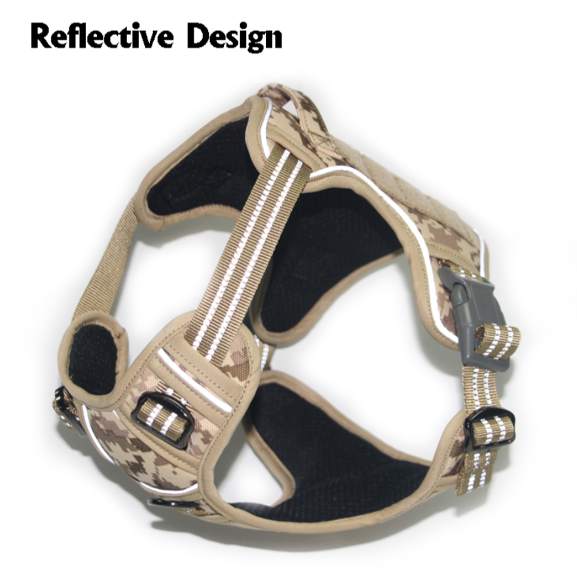 Tactical Dog Training Harness No Pulling Front Clip Leash Reflective Pet Working Vest Easy Control Large dog harness