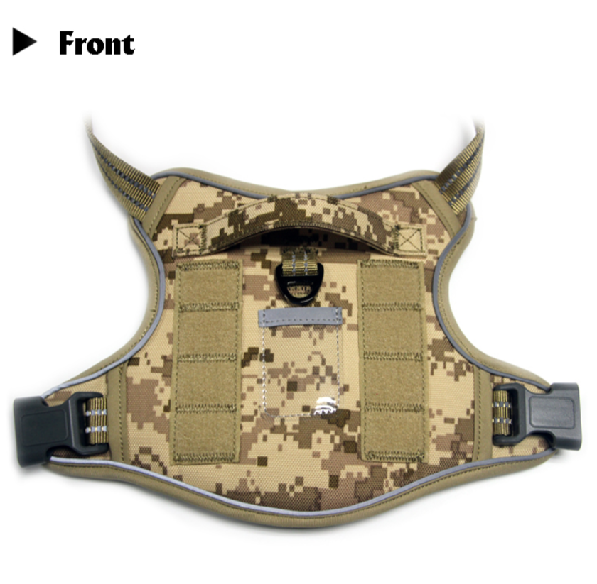 Tactical Dog Training Harness No Pulling Front Clip Leash Reflective Pet Working Vest Easy Control Large dog harness