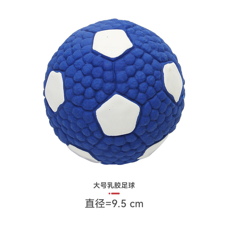 Yite Factory Direct Sales Internet Celebrity Hot Dog Toy Latex Football Tennis Ball Dog Chewing Sound Ball Pet Toy