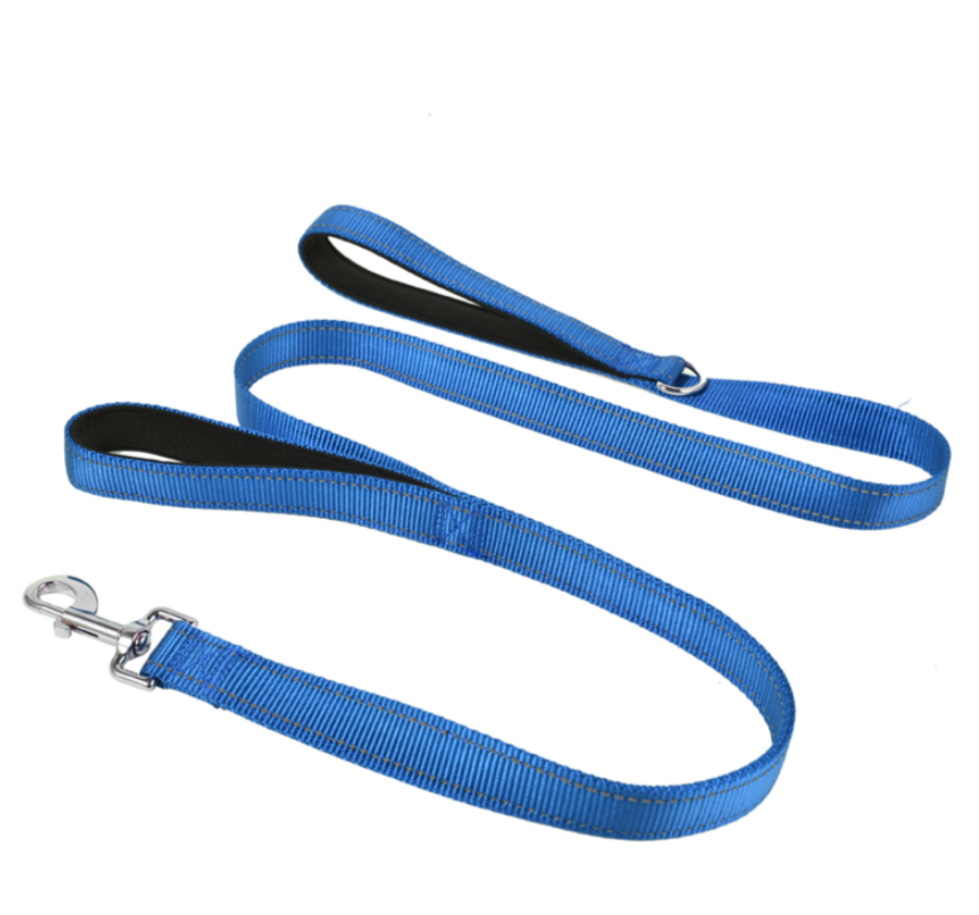 Easy to Gear Double Handle Climbing Dog Lead Reflective Nylon Pet Leash Dual Handle for Training Control