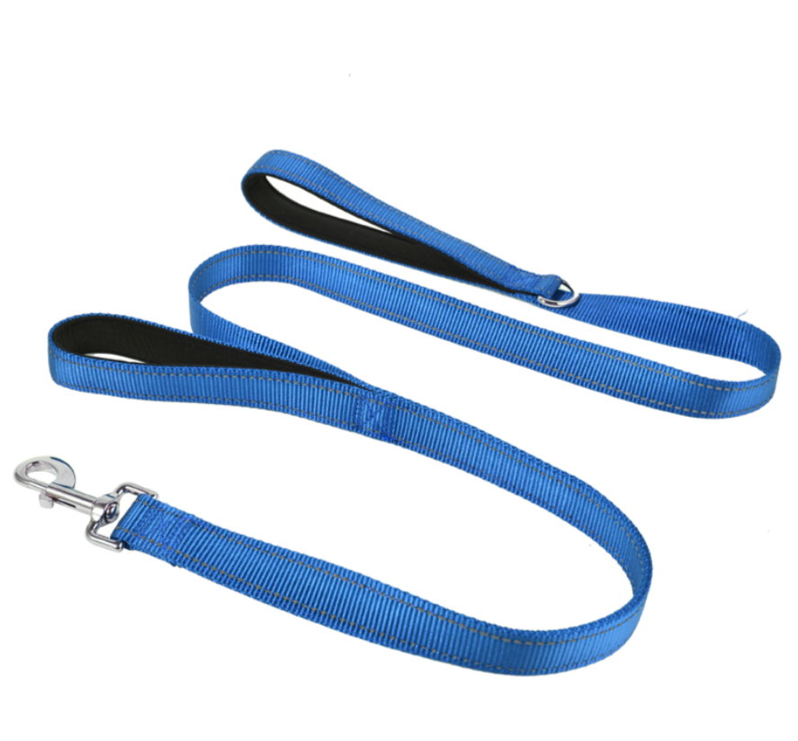 Easy to Gear Double Handle Climbing Dog Lead Reflective Nylon Pet Leash Dual Handle for Training Control