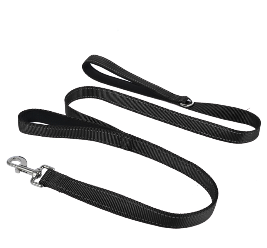 Easy to Gear Double Handle Climbing Dog Lead Reflective Nylon Pet Leash Dual Handle for Training Control