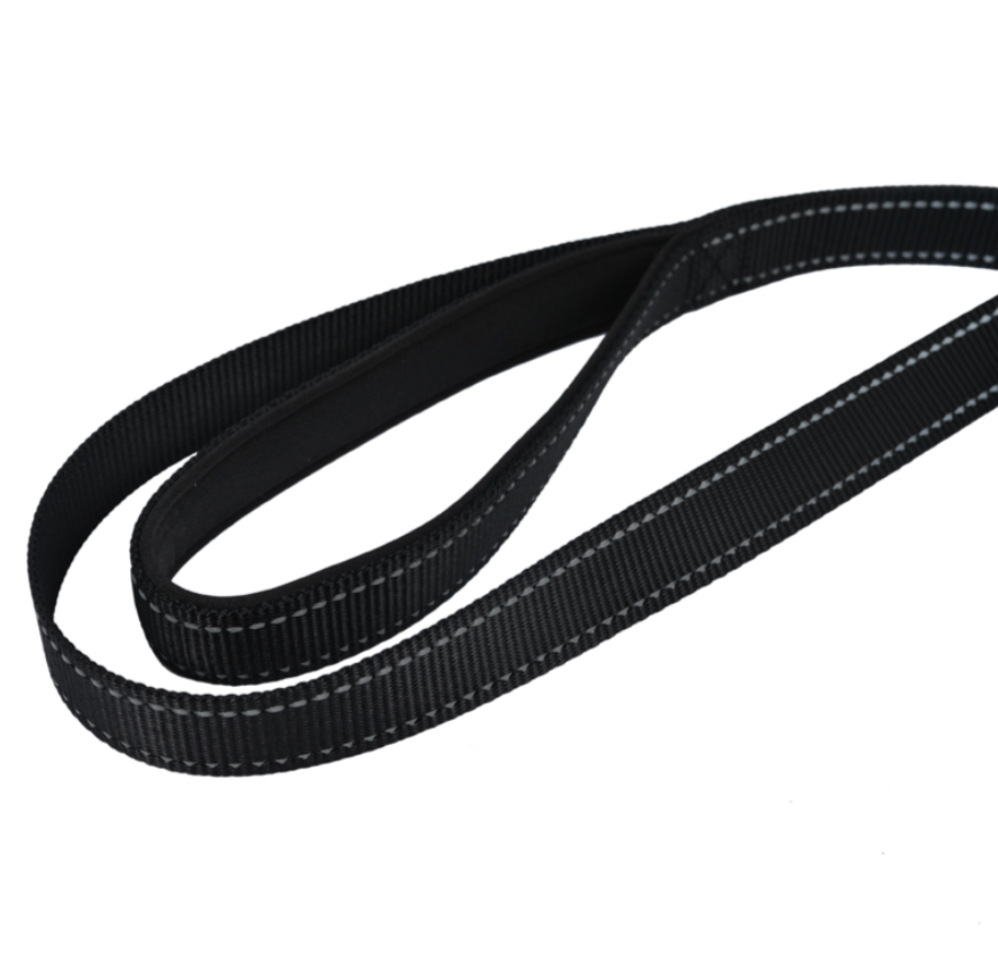 Easy to Gear Double Handle Climbing Dog Lead Reflective Nylon Pet Leash Dual Handle for Training Control