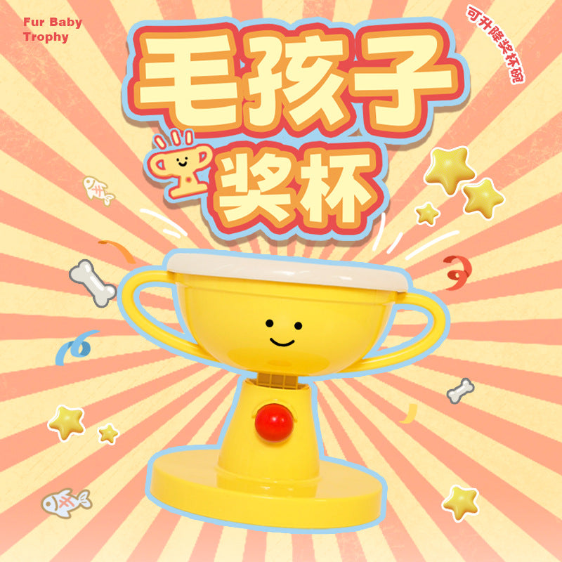 Trophy Bowl Cat Bowl Ceramic Cat Food Feeding Bowl Dog Bowl Adjustable Pet Supplies Hot Selling Pet Bowl Cat Bowl