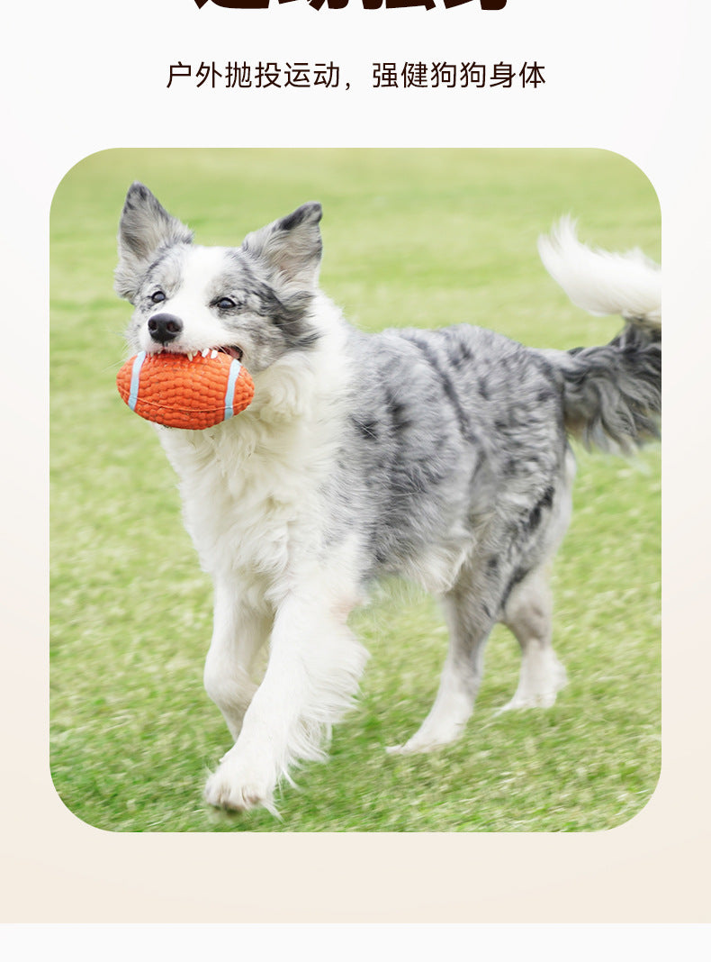Yite Factory Direct Sales Internet Celebrity Hot Dog Toy Latex Football Tennis Ball Dog Chewing Sound Ball Pet Toy