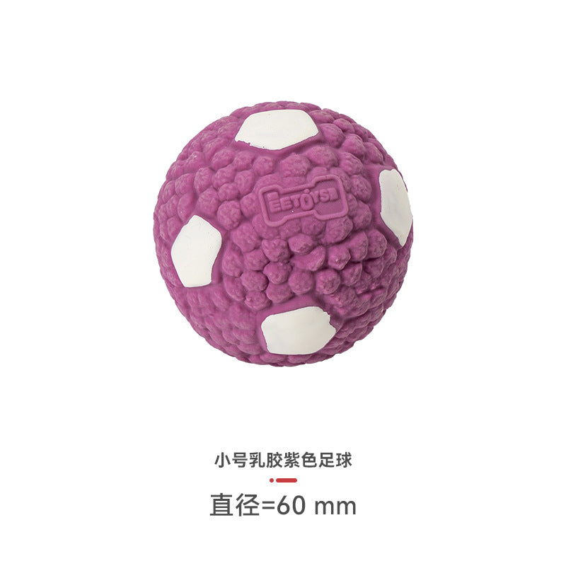 Yite Factory Direct Sales Internet Celebrity Hot Dog Toy Latex Football Tennis Ball Dog Chewing Sound Ball Pet Toy