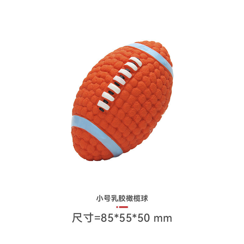 Yite Factory Direct Sales Internet Celebrity Hot Dog Toy Latex Football Tennis Ball Dog Chewing Sound Ball Pet Toy