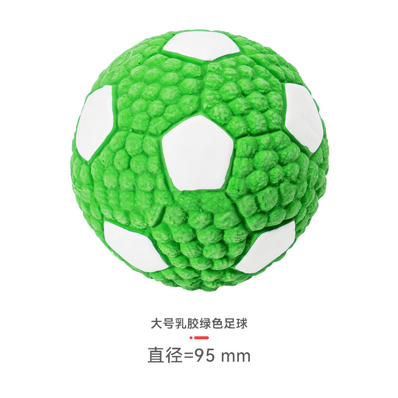 Yite Factory Direct Sales Internet Celebrity Hot Dog Toy Latex Football Tennis Ball Dog Chewing Sound Ball Pet Toy