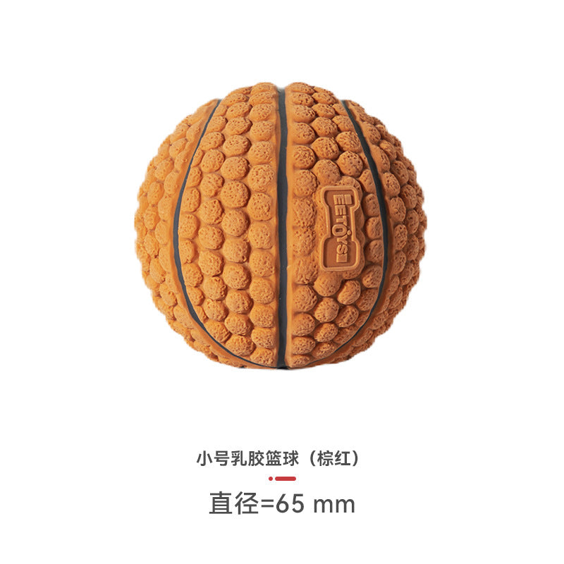 Yite Factory Direct Sales Internet Celebrity Hot Dog Toy Latex Football Tennis Ball Dog Chewing Sound Ball Pet Toy