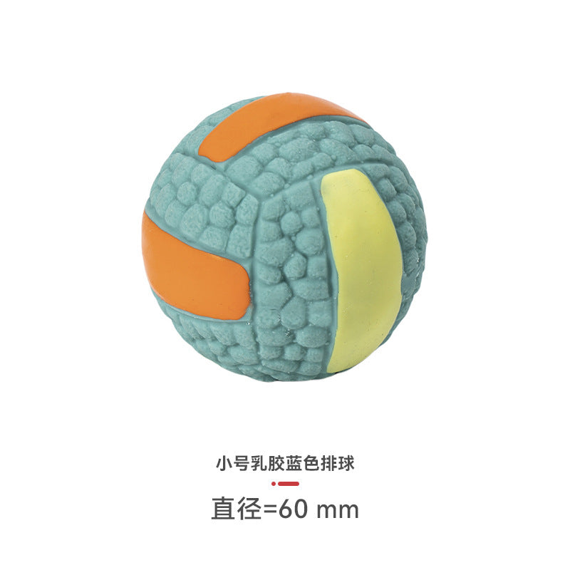 Yite Factory Direct Sales Internet Celebrity Hot Dog Toy Latex Football Tennis Ball Dog Chewing Sound Ball Pet Toy