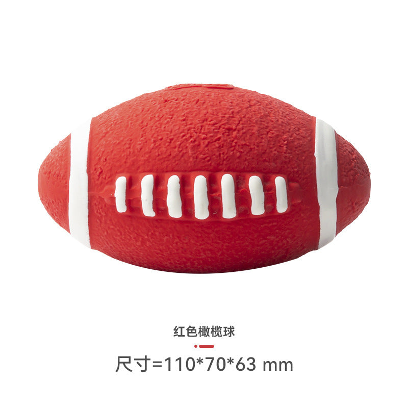 Yite Factory Direct Sales Internet Celebrity Hot Dog Toy Latex Football Tennis Ball Dog Chewing Sound Ball Pet Toy