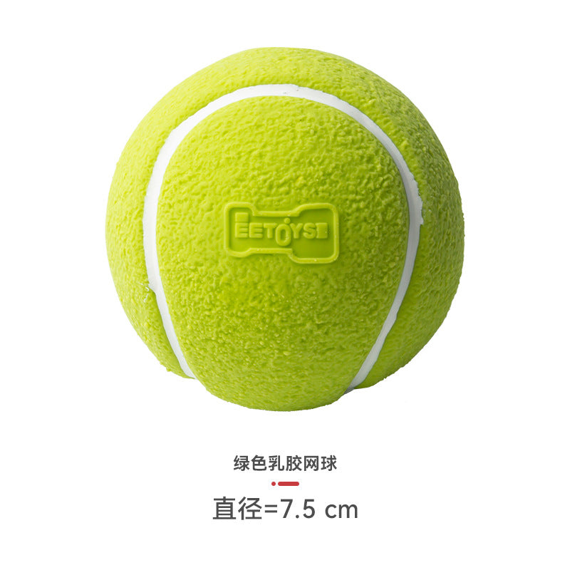 Yite Factory Direct Sales Internet Celebrity Hot Dog Toy Latex Football Tennis Ball Dog Chewing Sound Ball Pet Toy