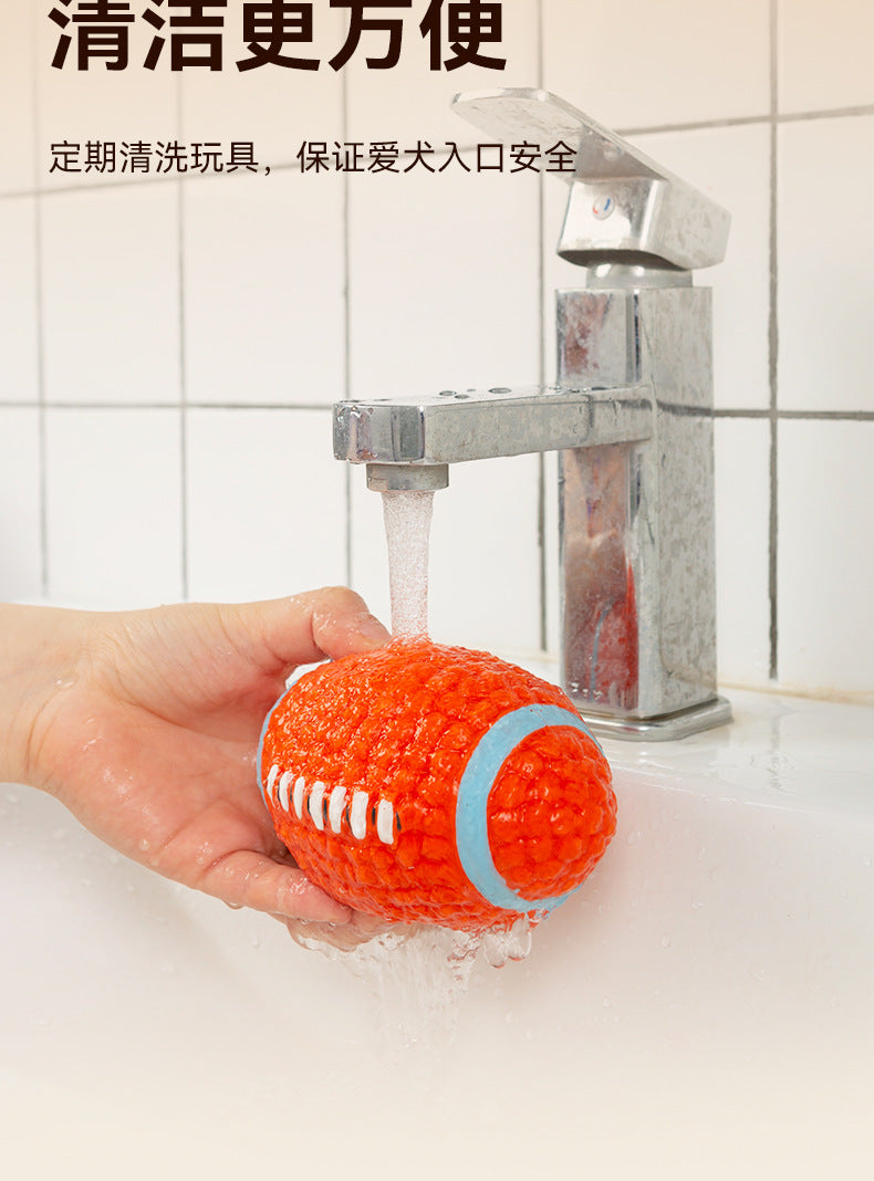 Yite Factory Direct Sales Internet Celebrity Hot Dog Toy Latex Football Tennis Ball Dog Chewing Sound Ball Pet Toy