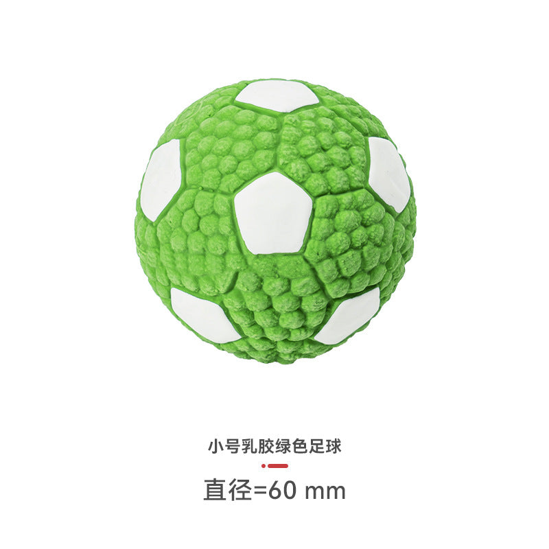 Yite Factory Direct Sales Internet Celebrity Hot Dog Toy Latex Football Tennis Ball Dog Chewing Sound Ball Pet Toy